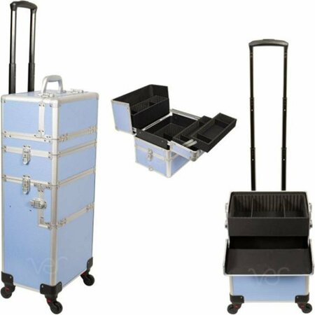 VER Lavender Stripe Pro Makeup Rolling Case JMT001-620